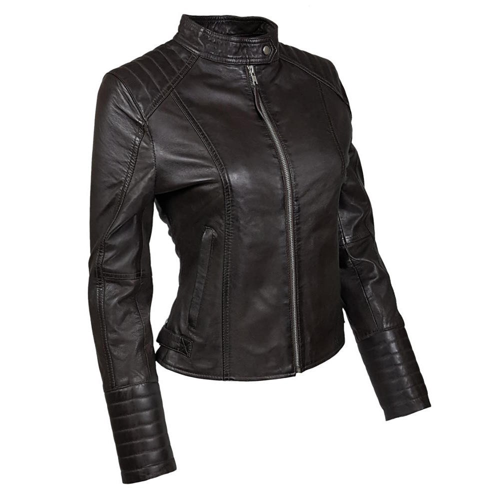 coconut leather woman jacket