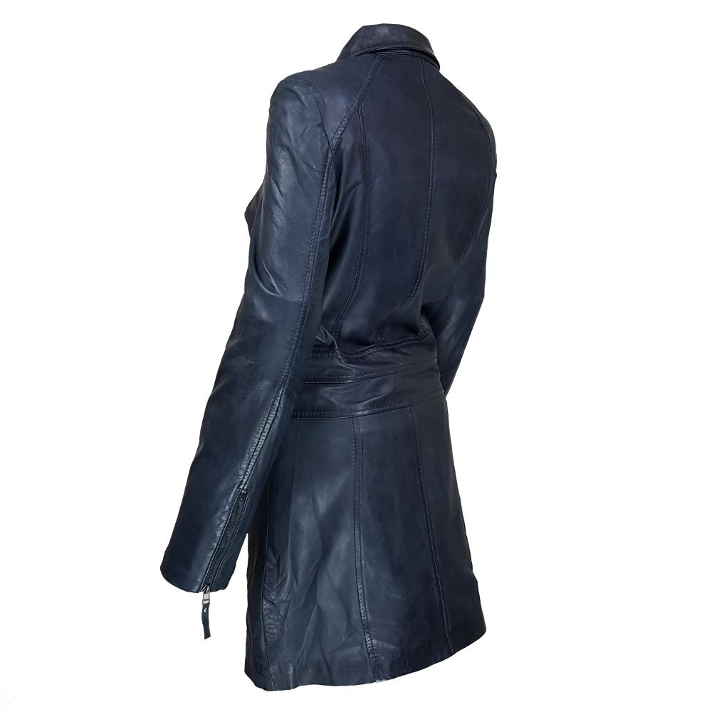  veste  femme  datcha marine trois  quart 