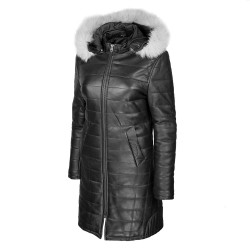 manteau-cuir-femme-noir-face-profil-capuche