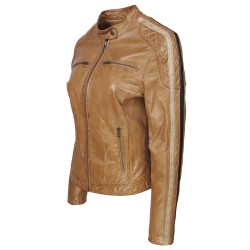 blouson-femme-en-cuir-agneau-biker-deux-bandes-tiers-cognac