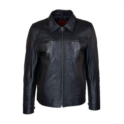 belmondo leather men's jacket